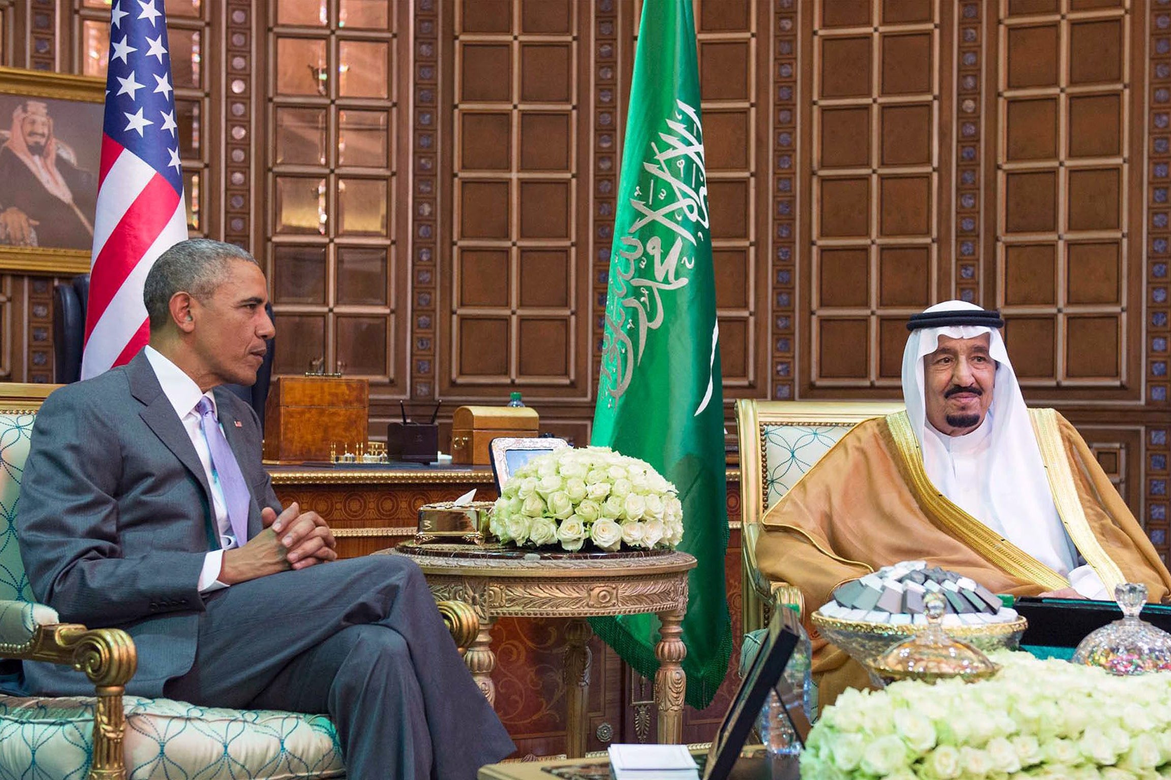 President Obama met King Salman in Riyadh yesterday
