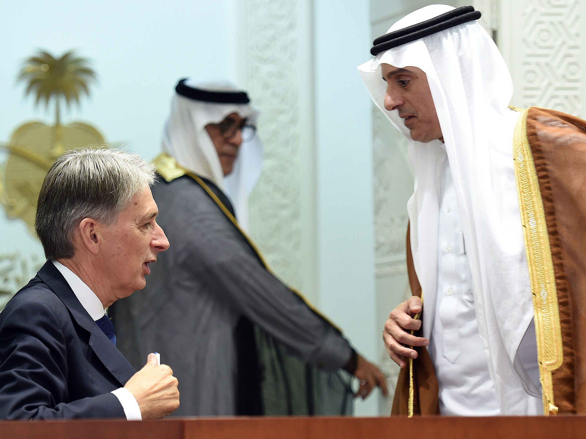 Foreign Secretary Phillip Hammond in Riyadh last October