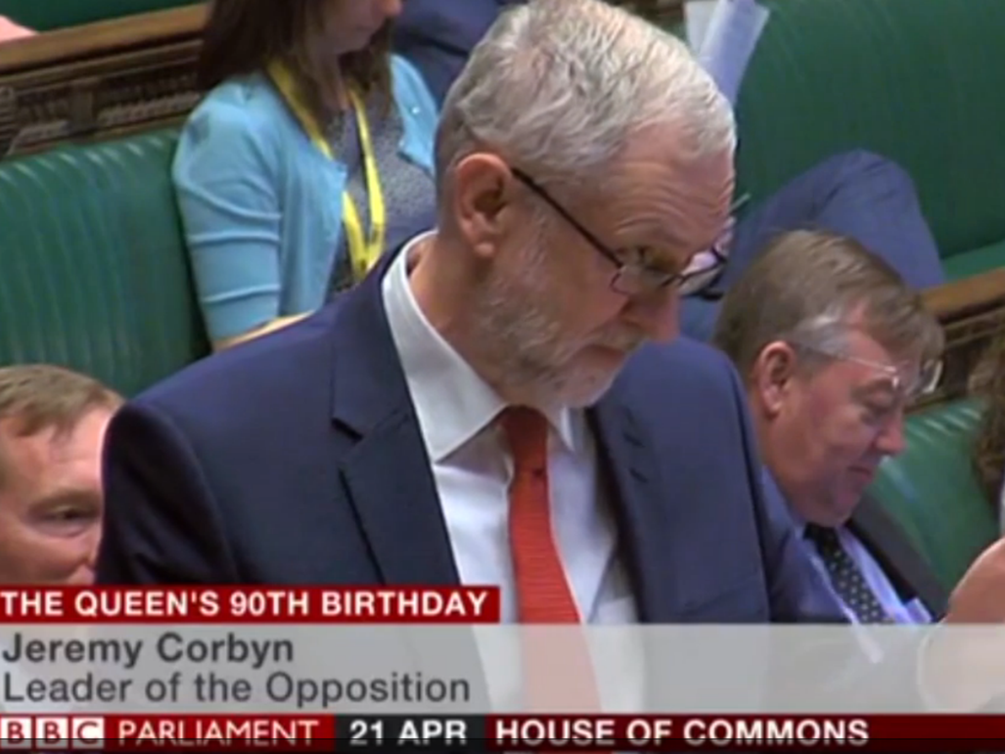 The Labour leader also joked the Queen was an avid Arsenal supporter