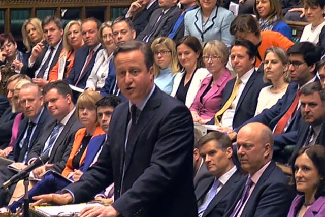 David Cameron spoke of plans to expand school academies during Prime Minister's Question Time