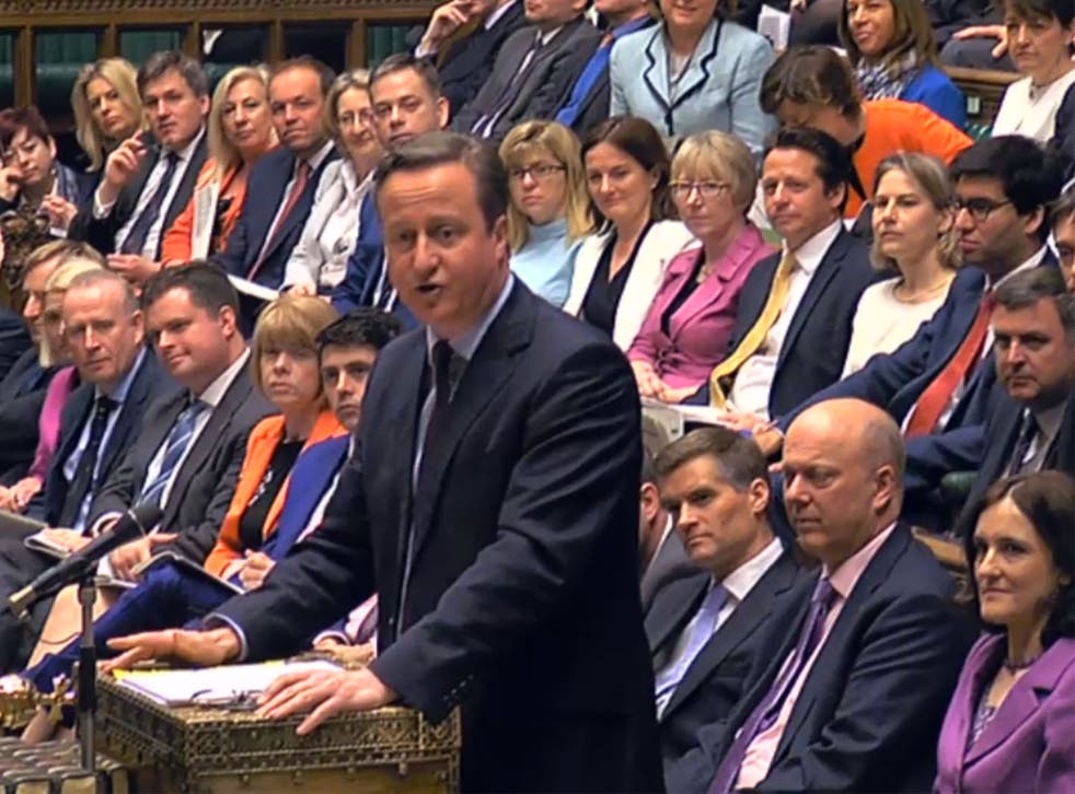 David Cameron spoke of plans to expand school academies during Prime Minister's Question Time