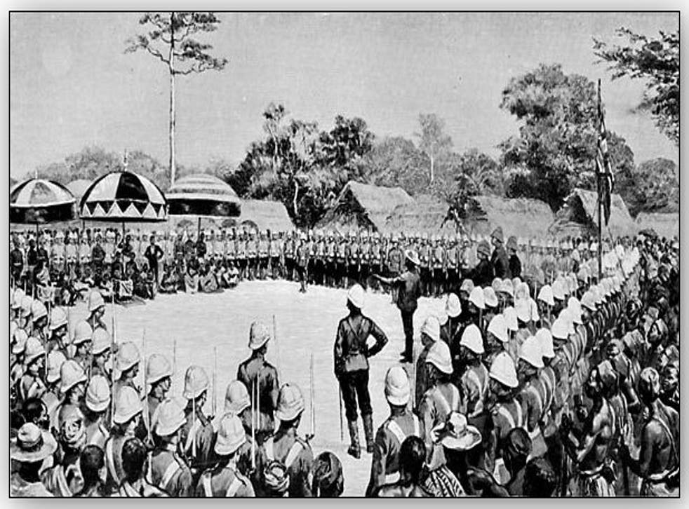 A palaver: the submission of Asantehene Prempeh, king of the Ashanti, to the British, 1896, Ghana