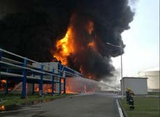 China chemical warehouse explosion: 'Strong noxious smell' after fire in eastern city of Jingjiang