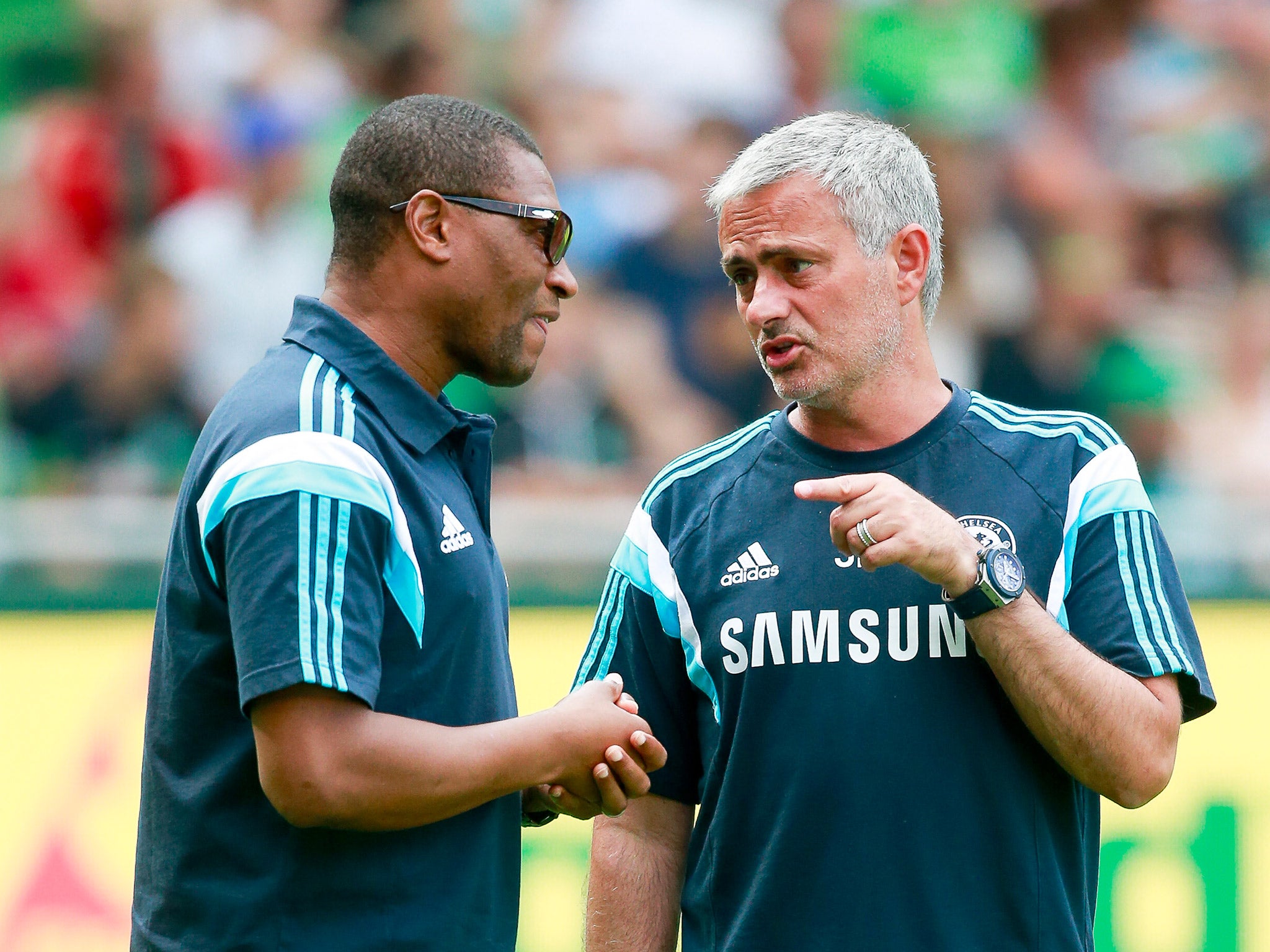 Michael Emenalo speaks Jose Mourinho during his reign at Stamford Bridge