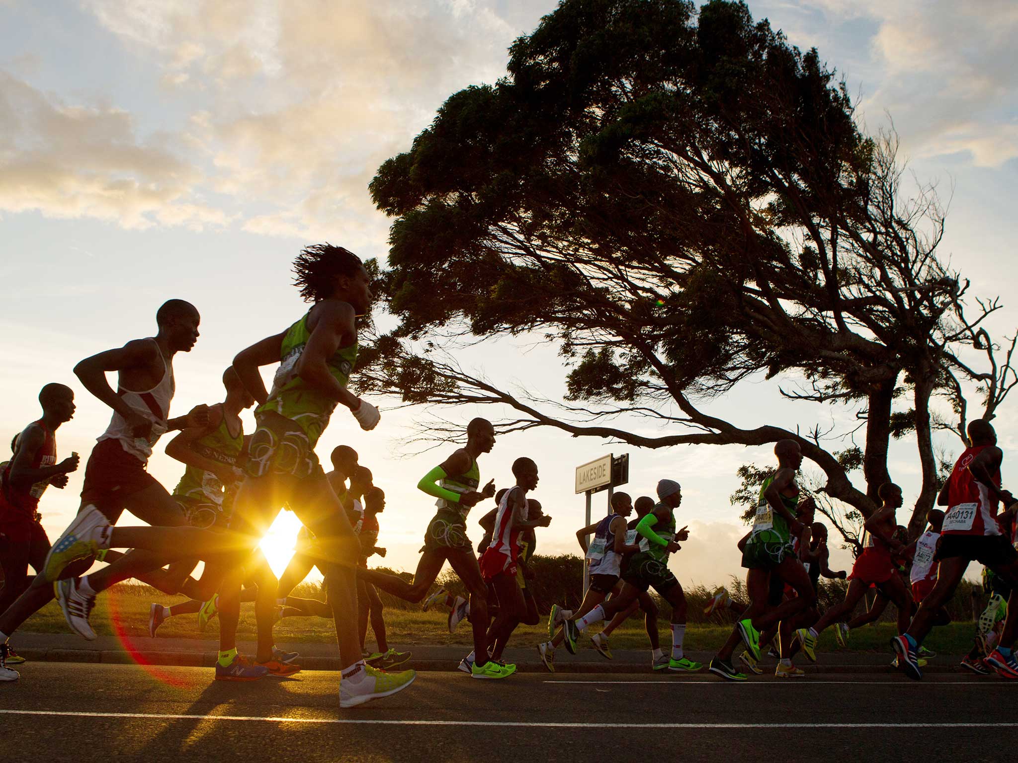 The Old Mutual Two Oceans Ultra Marathon in Cape Town, South Africa spans 34.8 miles