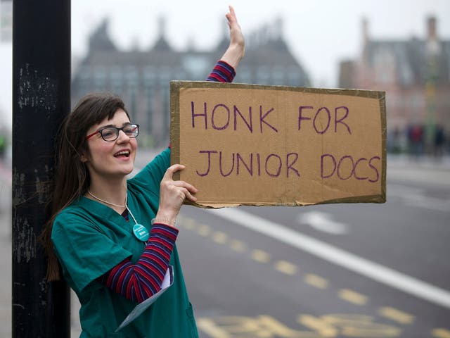Junior doctors have been on strike four times to protest the new contract