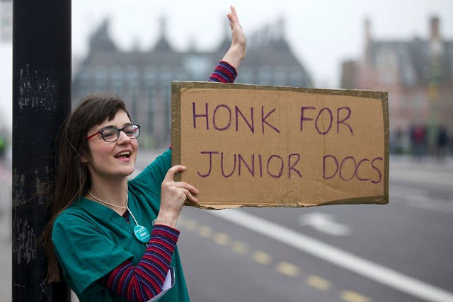 Junior doctors have been on strike four times to protest the new contract