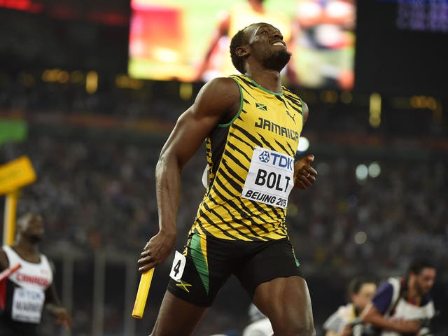 Bolt is the reigning world champion in the 100m, 200m and 4x100m relay