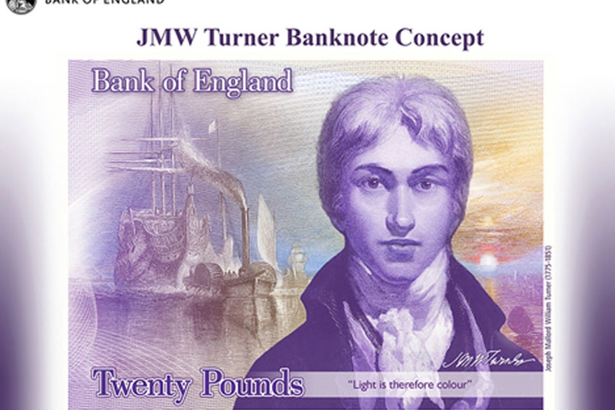 Bank of England unveils new £20 note design featuring JMW Turner