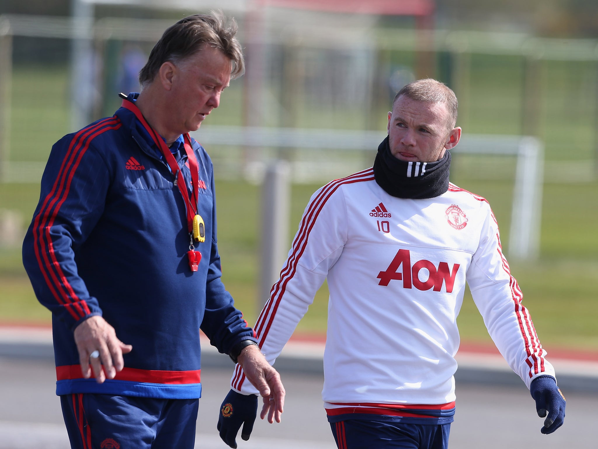 Van Gaal with Rooney
