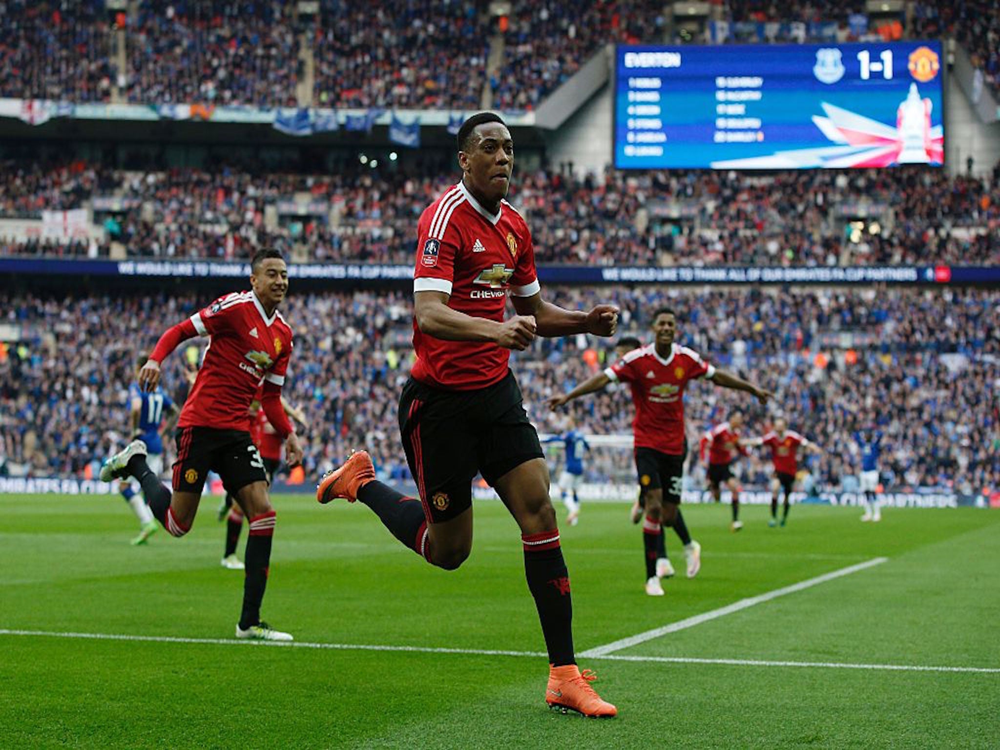 Everton vs Manchester United FA Cup semi-final live: Anthony Martial