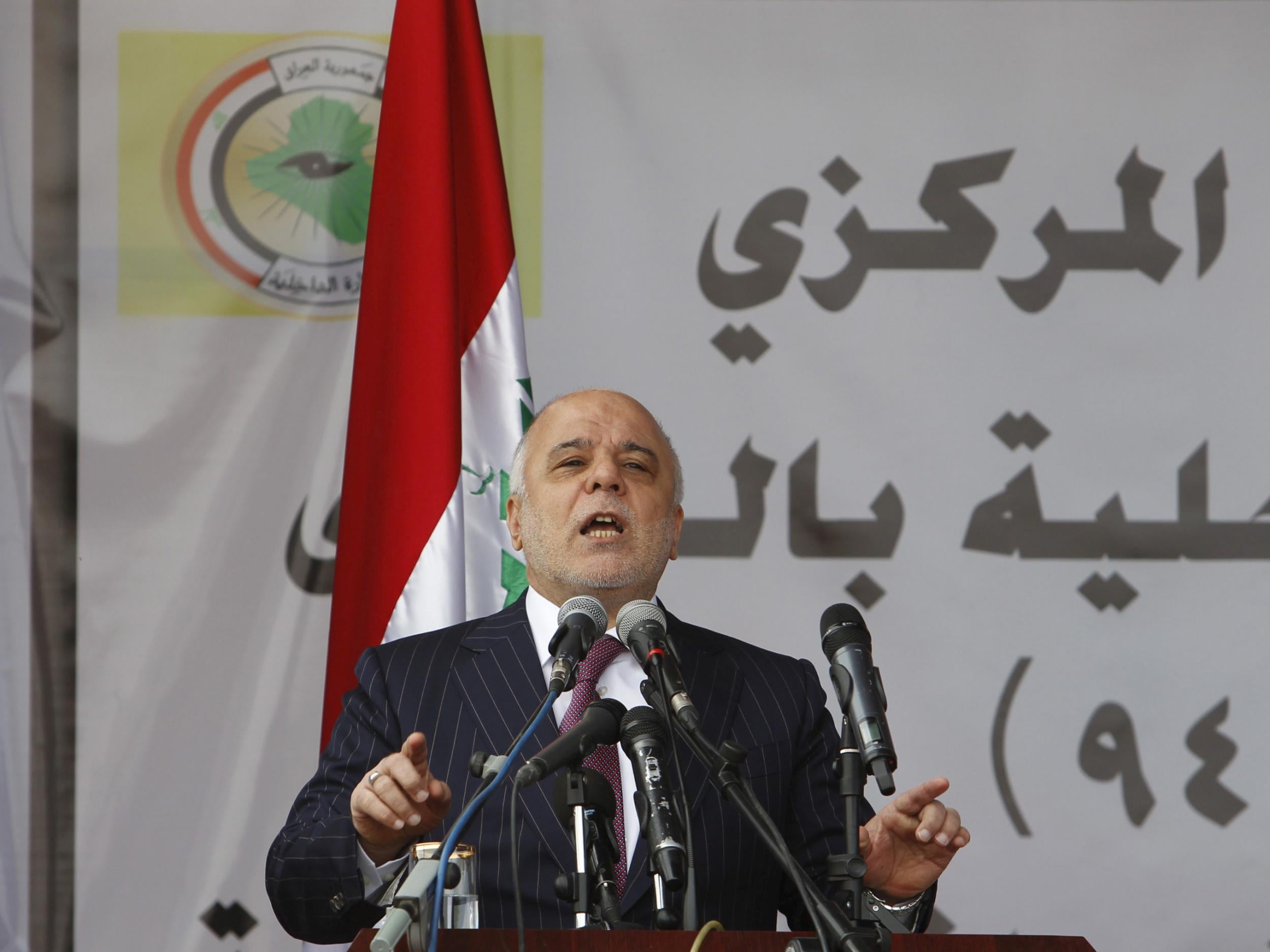 Prime Minister Haider al-Abadi has come under increasing in recent months following political instability and the cost of the fight against Isis