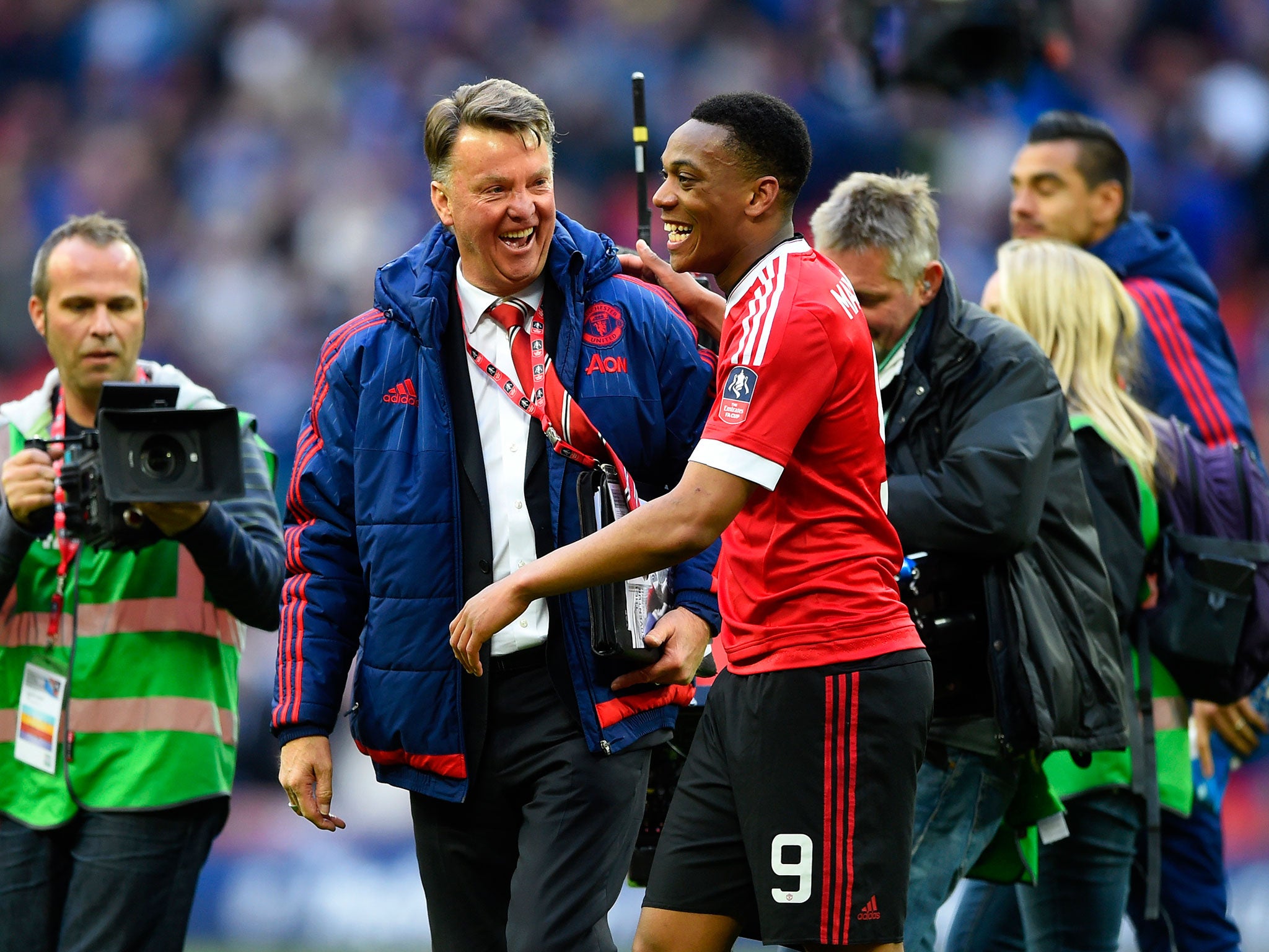 Louis van Gaal after Manchester United's FA Cup semi-final win