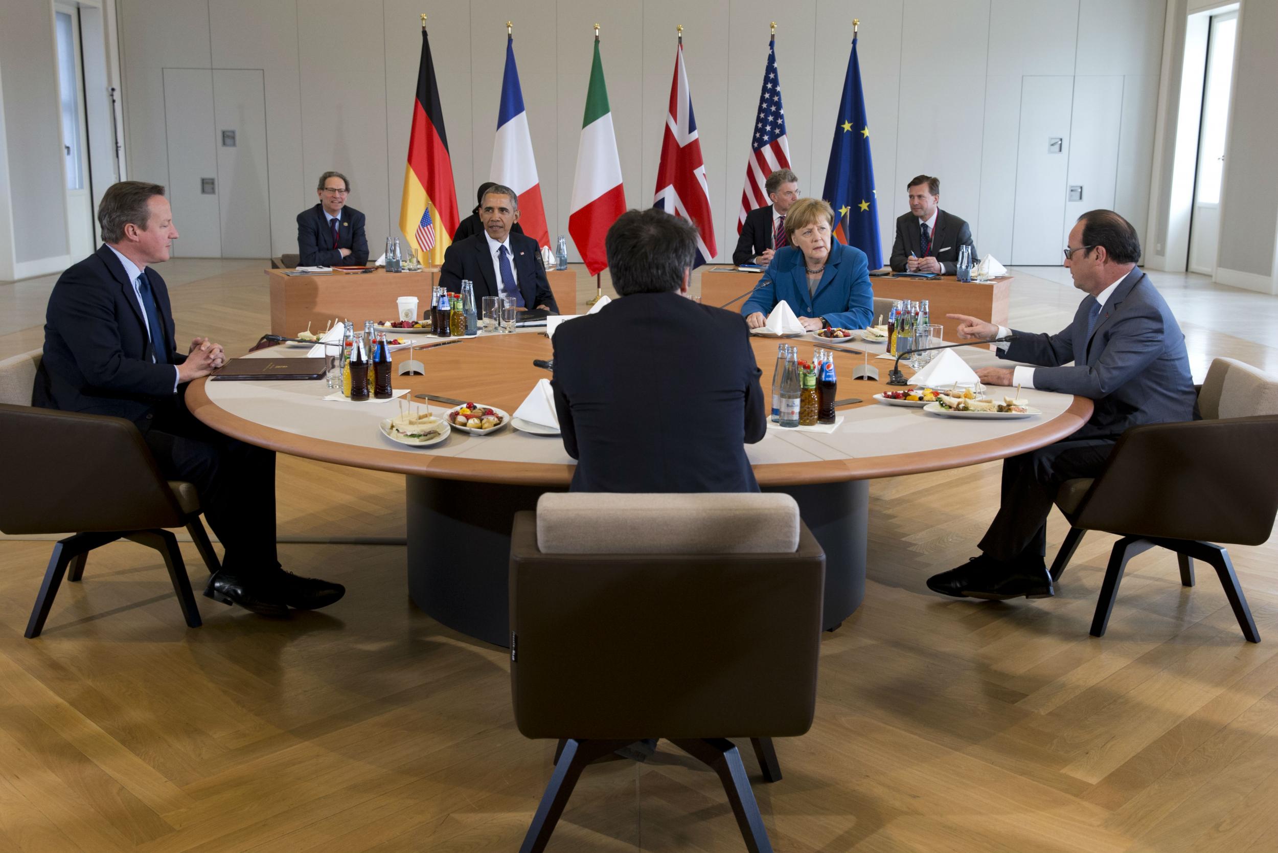 Mr Obama met with the leaders of Germany, France, Italy and Britain