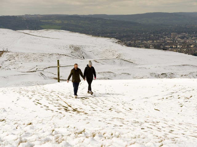 Many parts of the country will see temperatures peak at just 7C