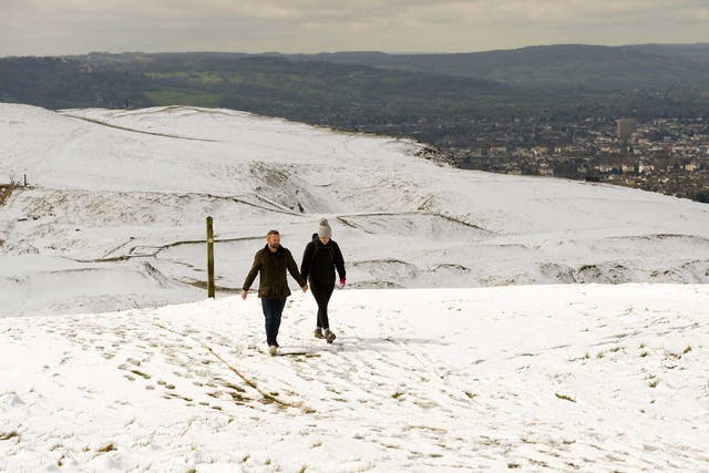 Many parts of the country will see temperatures peak at just 7C