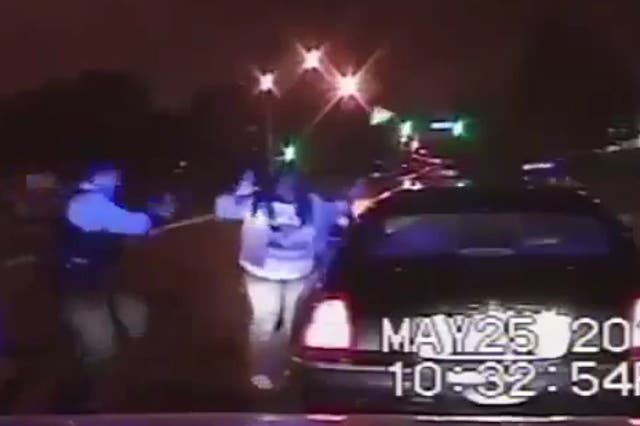 Chicago police officer violently throw suspect to the ground after she had been shot twice and tasered