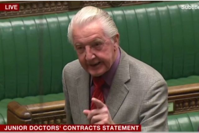 The 'Beast of Bolsover' said Mr Hunt was giving the impression he is revelling in standing up to the junior doctors