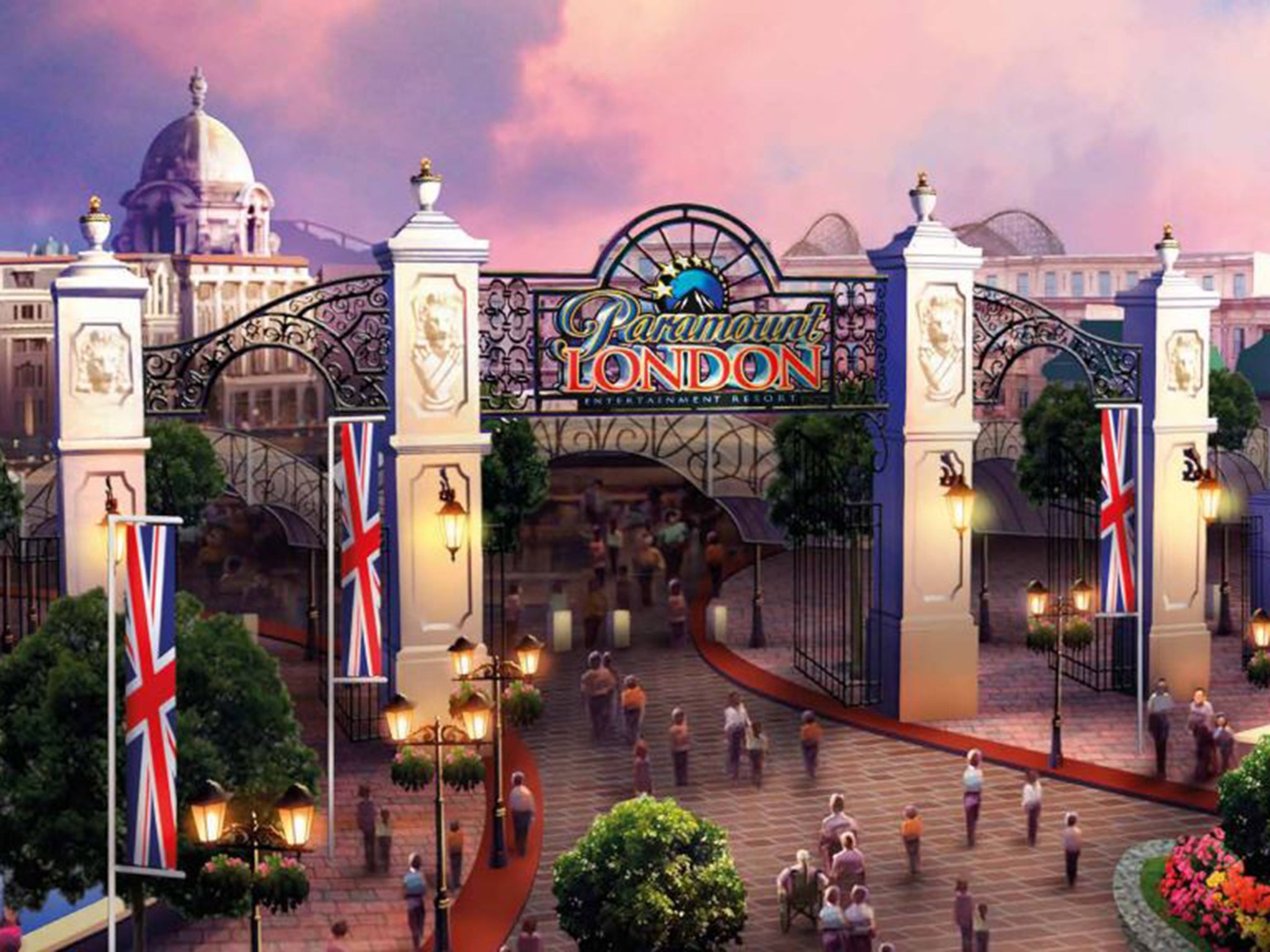 London Paramount Entertainment Resort Disneyland rival theme park