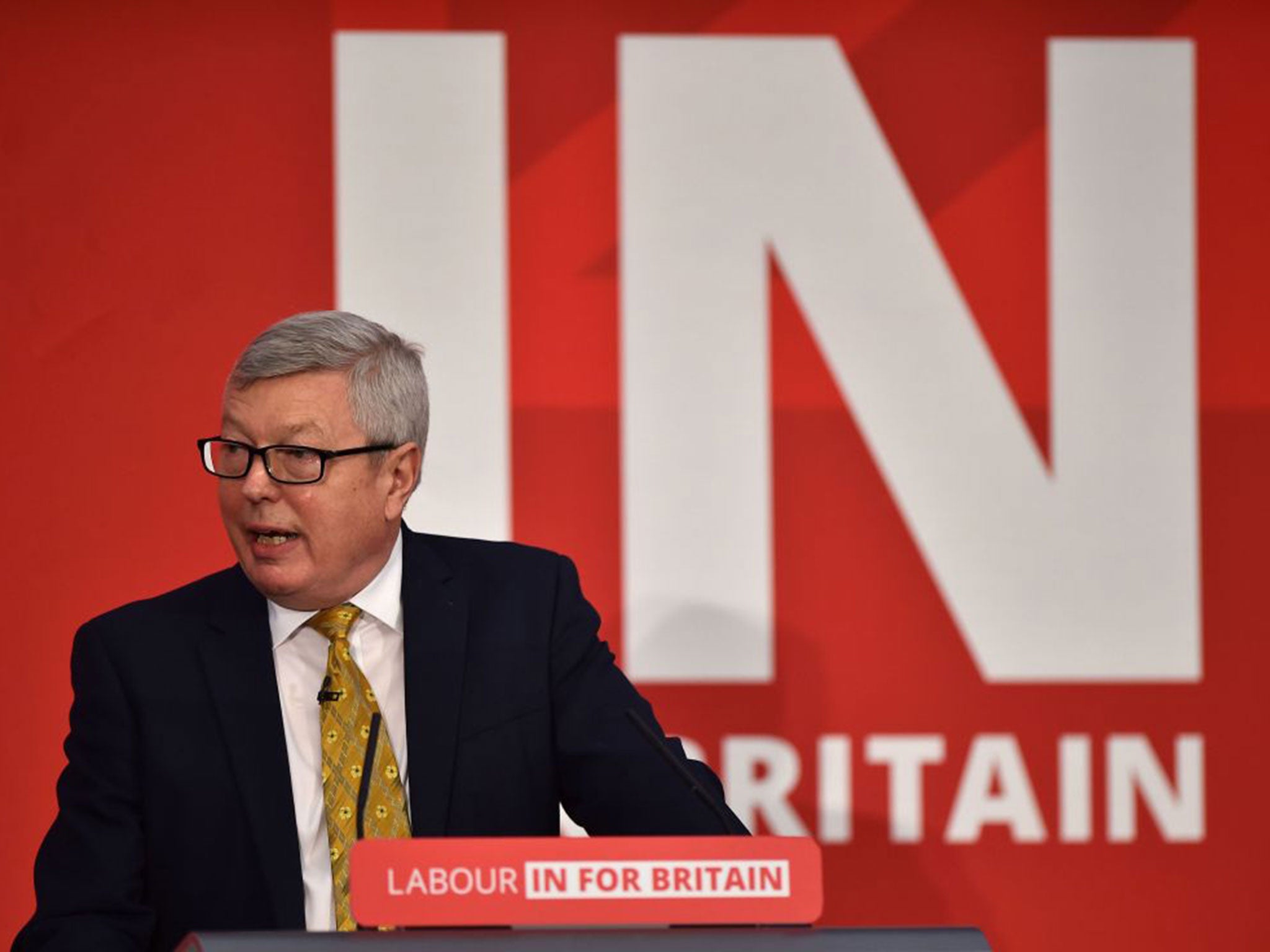 Alan Johnson is one of the central figures leading the In campaign