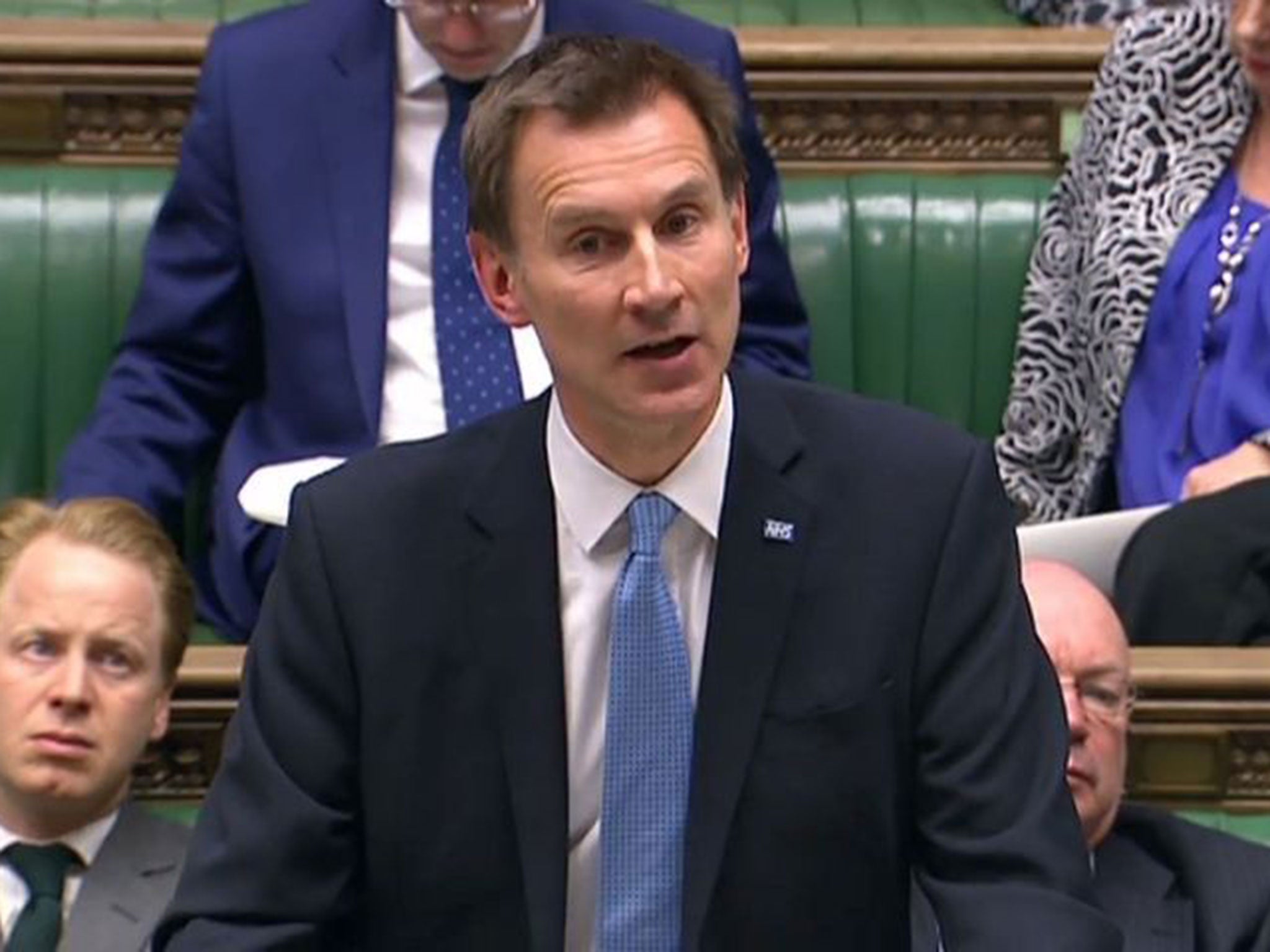 In a statement made in the Commons, Health Secretary Jeremy Hunt refused any compromise on a possible deal
