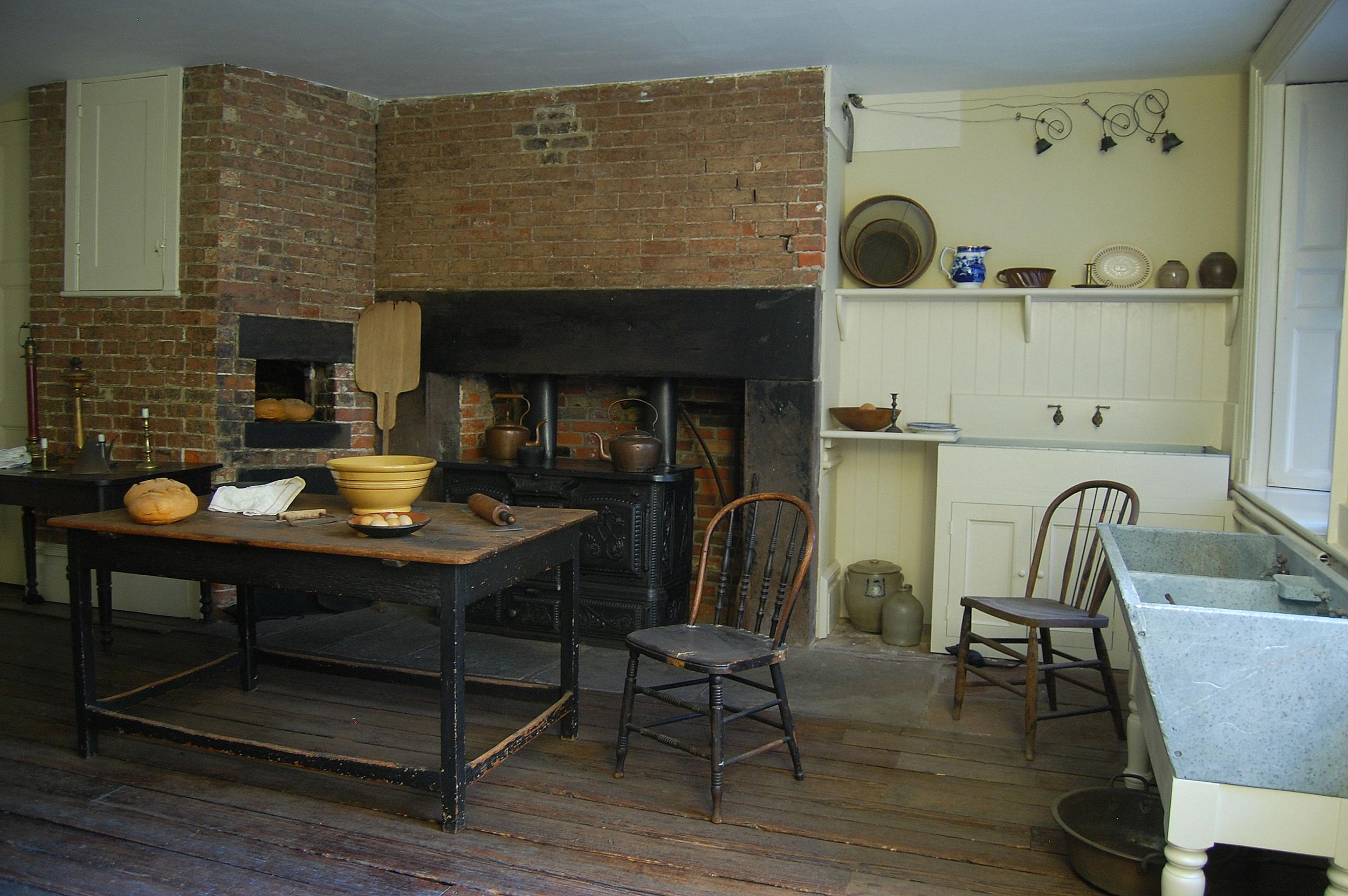 The kitchen was dark and often had rats and other infestations