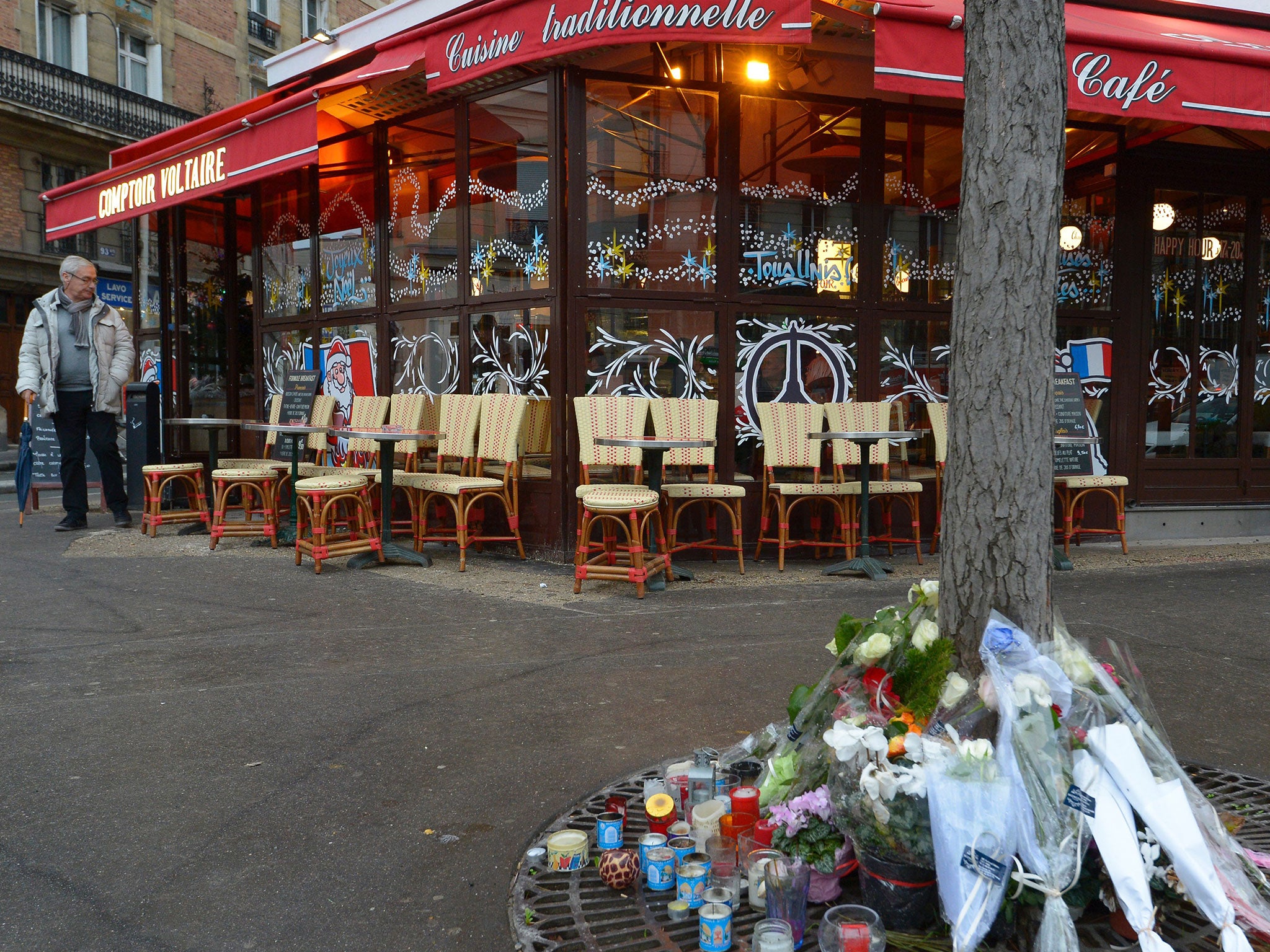 The Comptoir Voltaire, in the 11th arrondissement, one of the sites of the 13 November attacks