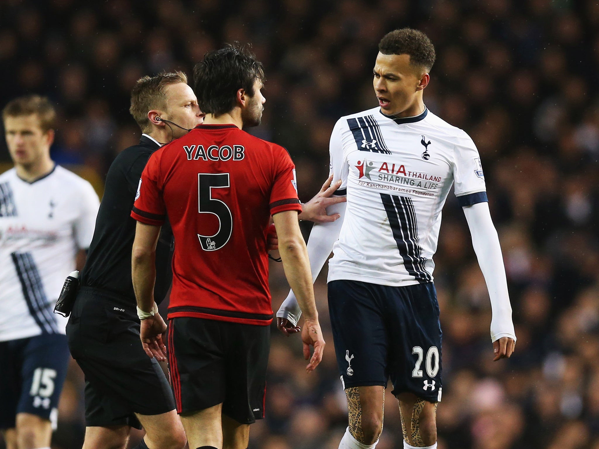 Dele Alli sits out the rest of Spurs' campaign after a clash with Claudio Yacob this week