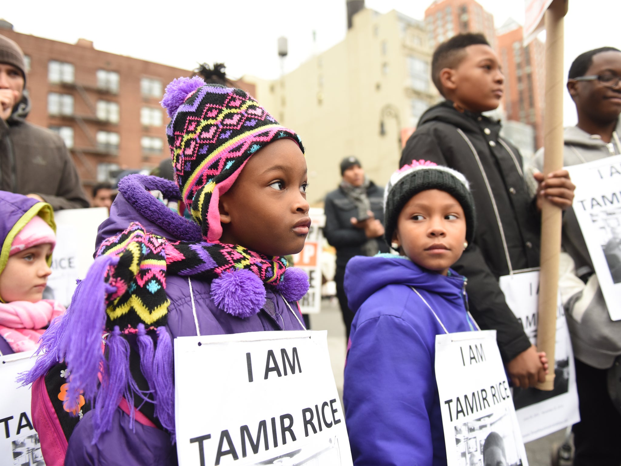 Children protest one year following the death of Tamir Rice Herman Lumanog/Getty