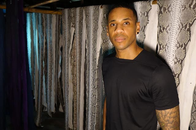 Reggie Yates showed viewers exactly what happens before those python skins make it onto luxury accessories