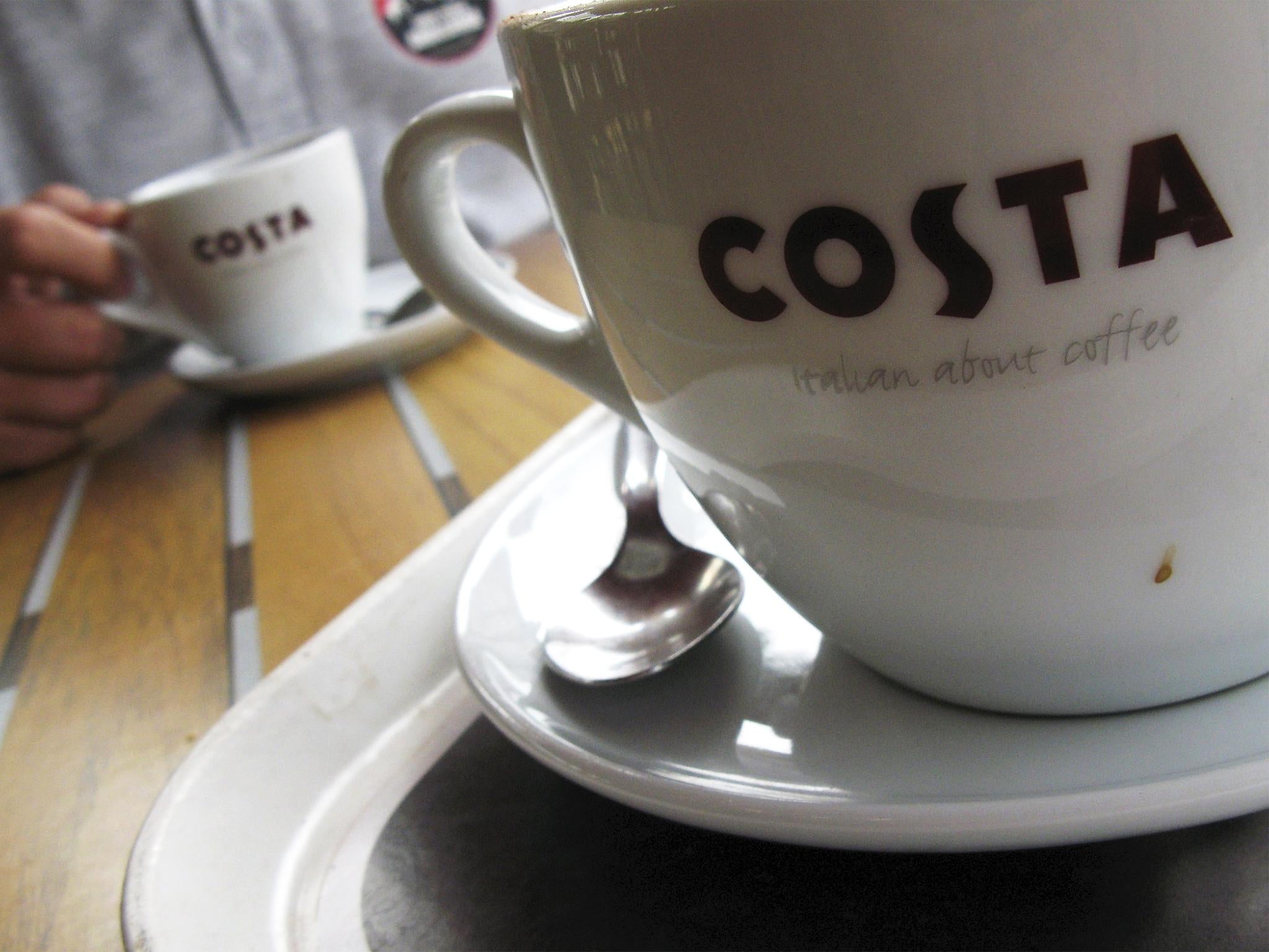 Costa Coffee has over 1,700 outlets across the UK