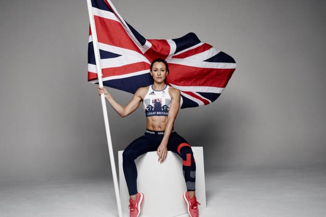 Jessica Ennis-Hill wearing the kit for 2016 ahead of the Rio Games