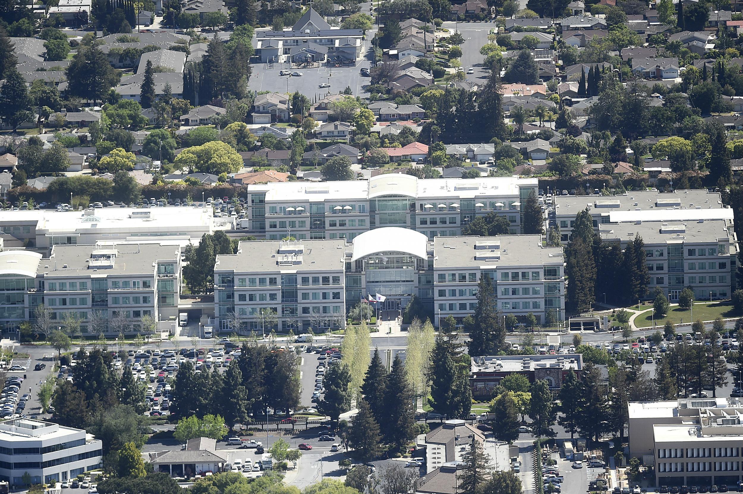 The Apple headquarters in California