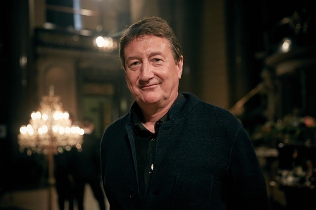 Steven Knight on set