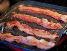 Eating three rashers of bacon a day raises the risk of dying from heart disease, new study shows