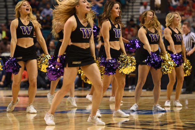 The University of Washington had to take down a cheerleading graphic after public backlash.