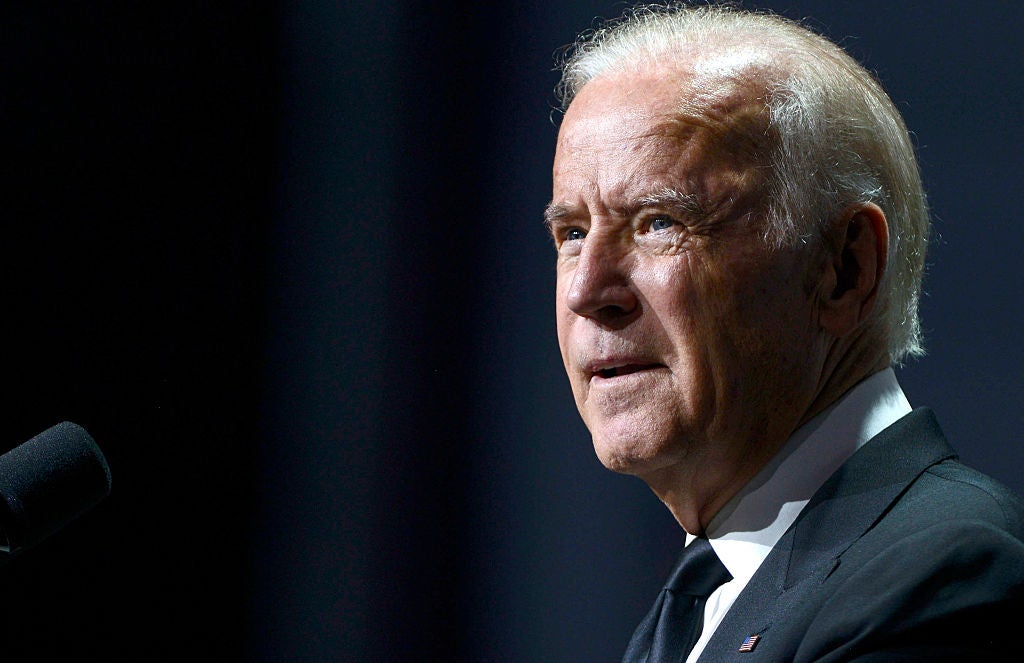 Mr Biden said men have a responsibility to get involved in the campaign to change culture