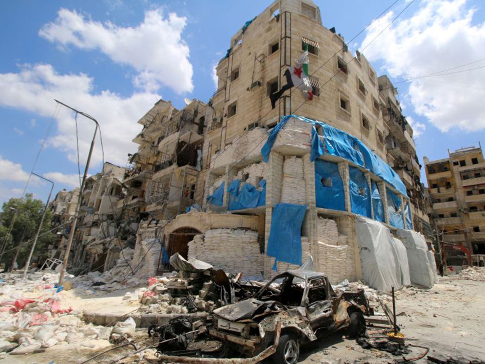 The attacks inflicted significant damage on al-Quds hospital in the rebel-held area of Aleppo
