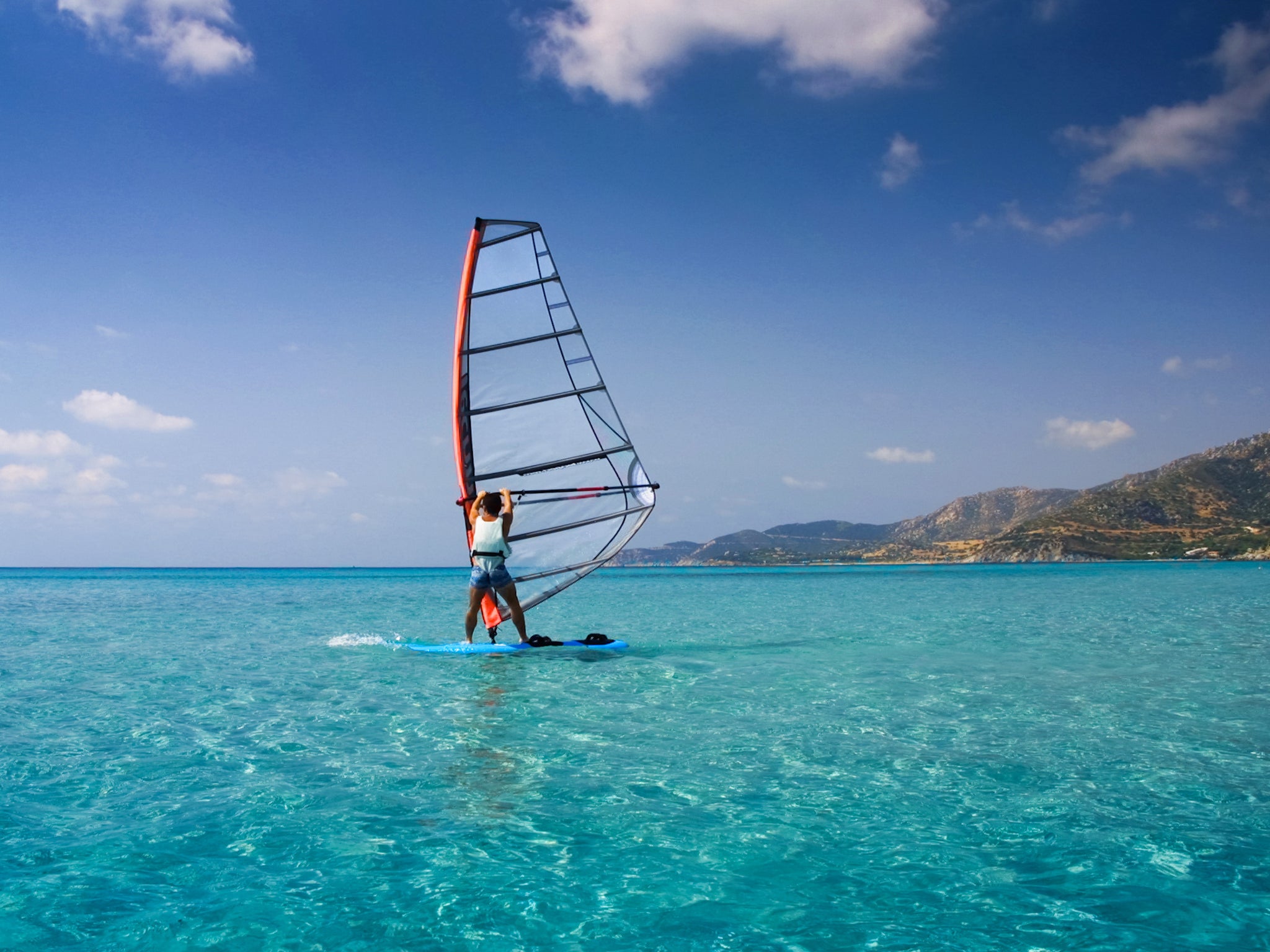 Windsurfing in Sardinia