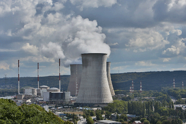 The Tihange nuclear power plant, Tihange, Belgium, which has been found to have cracks