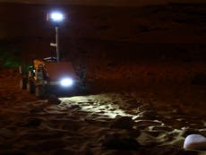 Tim Peake test drives UK-based rover from space in simulated Martian landscape 