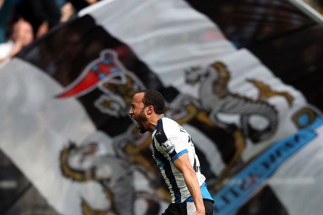 Andros Townsend celebrates scoring for Newcastle against Crystal Palace