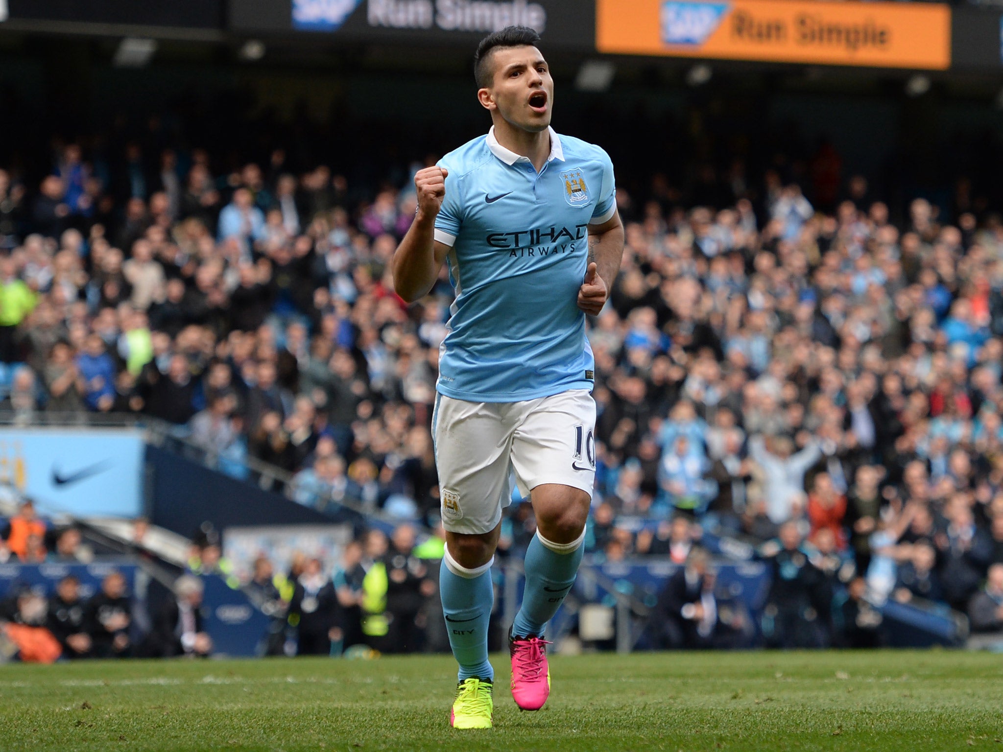 Sergio Aguero again shone brightest in a mixed campaign for Manchester City