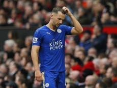 Manchester United vs Leicester match report: Title on ice as Danny Drinkwater sees red on blue day for Foxes