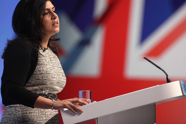 <p>Baroness Warsi has slammed the Tory candidate for London mayor </p>