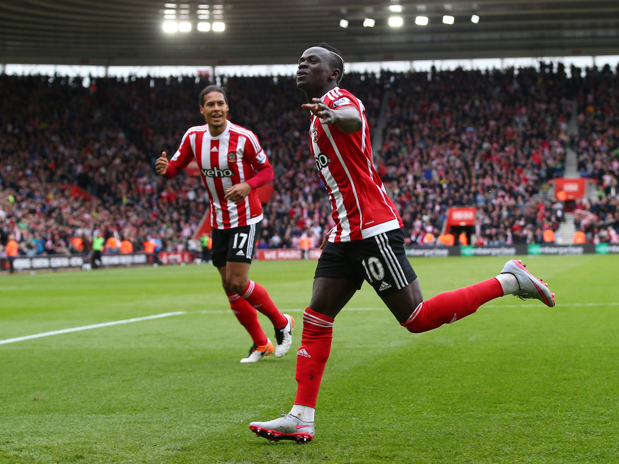 Sadio Mane, who scored a hat-trick against Manchester City.