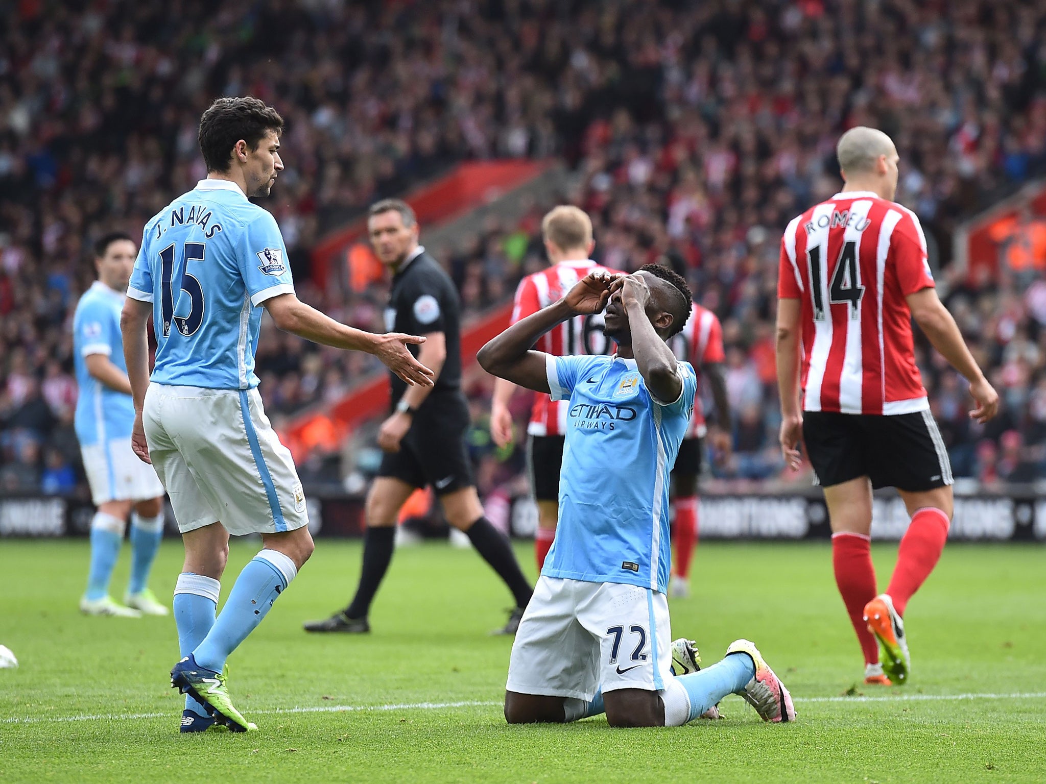 Kelechi Iheanacho celebrates his second of the game (Getty )