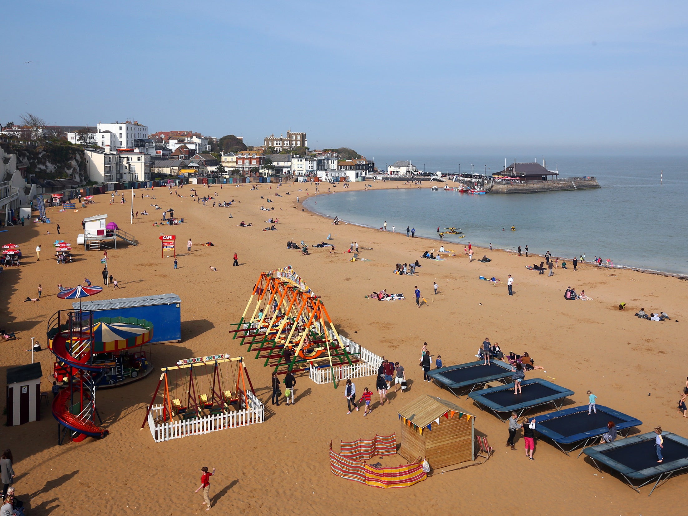 This summer, migrants may begin arriving in Britain via our vast coastline, such as at the beach town of Broadstairs in Kent