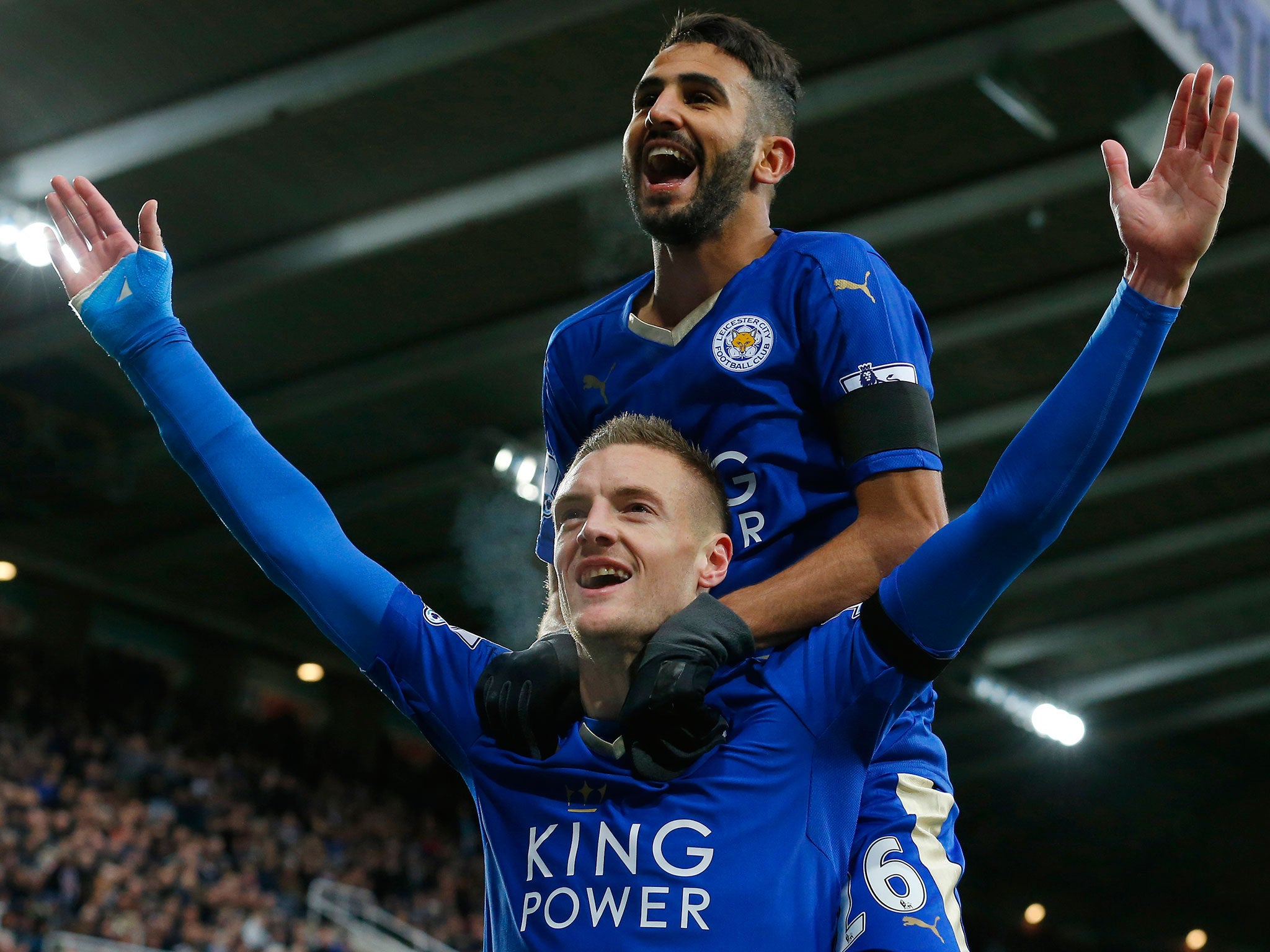 Jamie Vardy and Riyad Mahrez headed the history-making Leicester City team