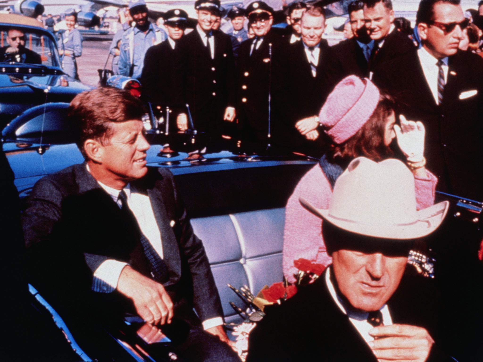 &#13;
John F Kennedy was assassinated on 22 November 1963 as he rode in a motorcade through downtown Dallas (Getty)&#13;